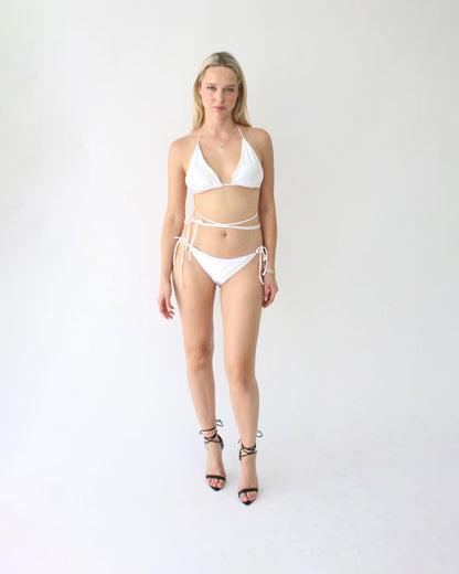 BARDOT SATIN BRIDAL BIKINI