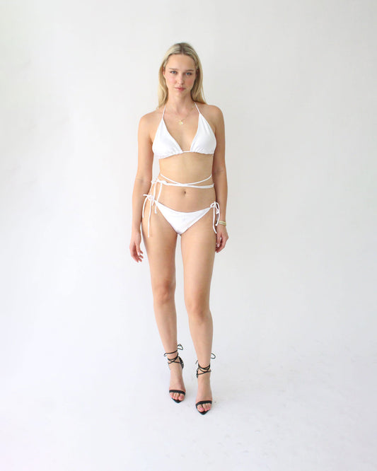 BARDOT SATIN BRIDAL BIKINI